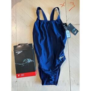 Speedo Girls One Piece Swimsuit, Team Navy, Size 6/32*